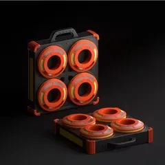 Traffic Cone LED Flares (orange) for rent (2)